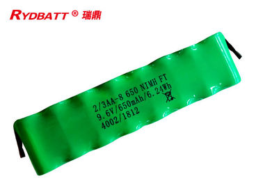 Batería recargable de 8S1P 650mAh 2 3AA 9,6 V Nimh para la herramienta eléctrica