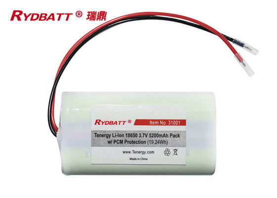 PCM 1S2P 3.7V 5.2Ah Li Ion 18650 baterías