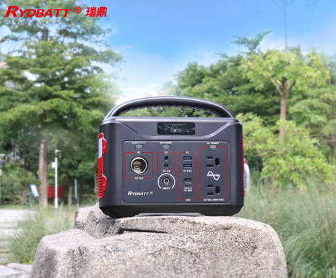 Estación de energía portátil de iones de litio 220V/100V 500W Onda senoidal pura con QC3.0 18W Dual Port