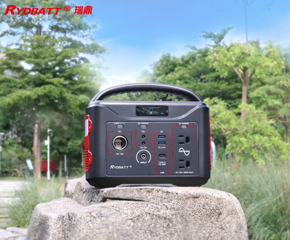 Estación de energía portátil de iones de litio 220V/100V 500W Onda senoidal pura con QC3.0 18W Dual Port